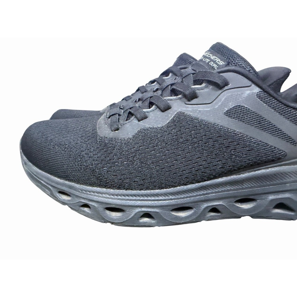 Skechers Mens Glide Lite Swift Fit Hands Free Slip On Walking Shoes Black 13 - Picture 8 of 15